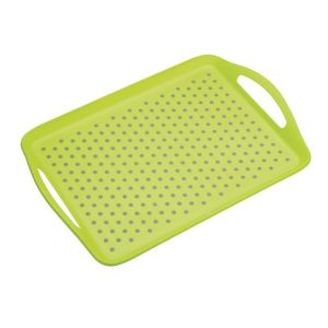 Colourworks Anti Slip Serving Tray - Green