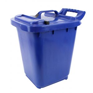 Large Kerbside Compost Caddy with Locking Lid - 23L - Dark Blue