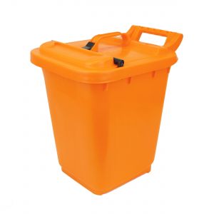 Large Kerbside Compost Caddy with Locking Lid - 23L - Orange