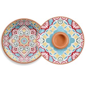 Rio Corte Melamine Chip and Dip & Serving Platter Set