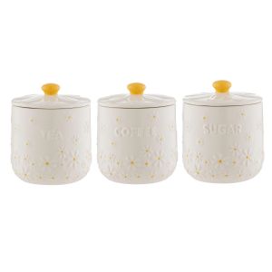 Price & Kensington Daisy Tea, Coffee & Sugar Storage Jar Set