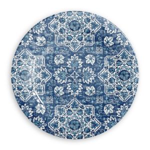 Atlantic Blue Melamine Dinner Plates