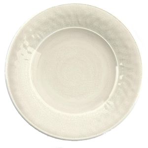 Crackle Cream Melamine Dinner Plates