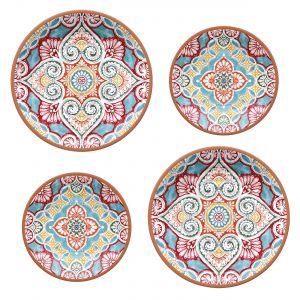 Rio Corte Melamine Dinner & Side Plate Set