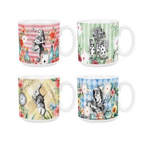 Purely Home Alice's Adventures Ceramic Mug Set