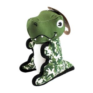 Smart Garden Dog Toy - Green Camouflage Dinosaur