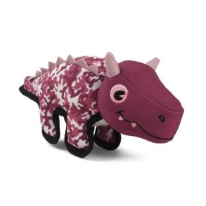 Smart Garden Dog Toy - Red Camouflage Dinosaur