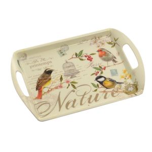 Song Bird - Medium Melamine Tray (HANDLES)