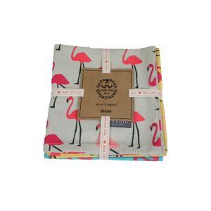 Dexam Flamingo Napkins - Set Of 4
