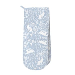 Le Chateau Forest Life Double Oven Glove - Blue