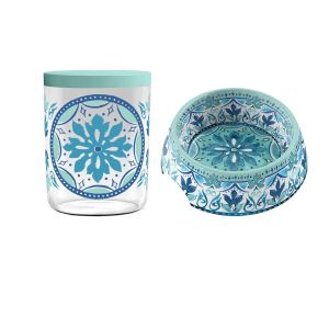 Gibraltar Melamine Medium Pet Bowl & Treat Jar