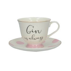 Ava & I Cup & Saucer Gift Set- Gin & Tonic