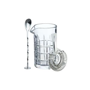 BarCraft Glass Cocktail Mixing Set