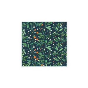 Purely Home Glass Hot Pot Stand Chopping Board - Botanical Mistletoe