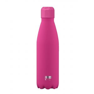 500ml glow in the dark water bottle in bright magenta