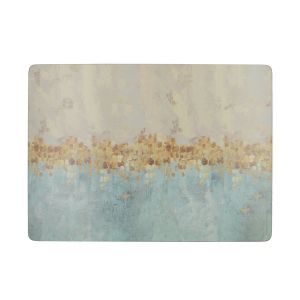 Abstract minimalistic sunset on the sea print placemat