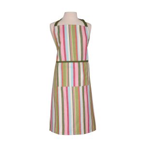 Dexam Stripe Recycled Cotton Apron - Green