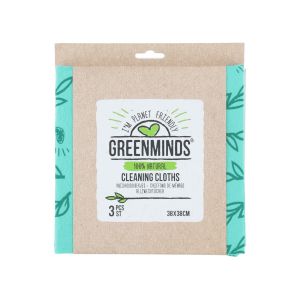 Greenminds Natural Cleaning Cloths - 3 Pack