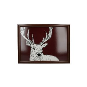 Kitchencraft Creative Tops Into The Wild Lap Tray - Stag