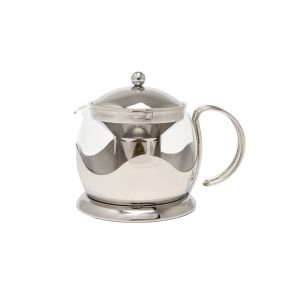 La Cafetiére Izmir Silver Glass Teapot - 2 Cup