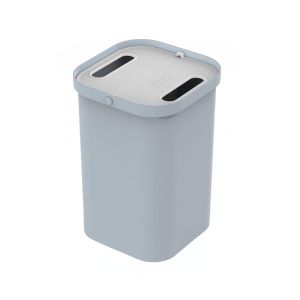 Small grey eco friendly recycling bin