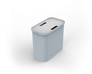 Grey eco friendly storage recycling container with side split