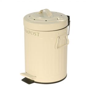 Compost Pedal Bin - Cream