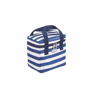 Kitchencraft Lulworth Small Cool Bag - Blue & Cream