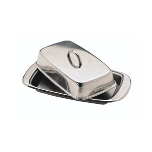 KitchenCraft Stainless Steel Butter Dish