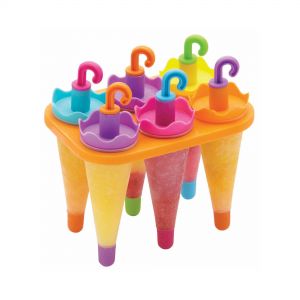 KitchenCraft Umbrella Lolly Maker with Stand - 6 Piece