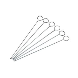 Flat Sided Cooking Skewers - Set of 6