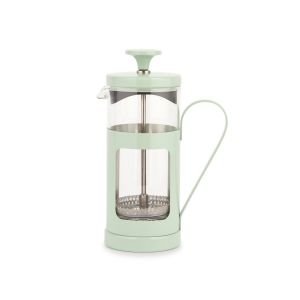 mint green metal coffee cafetiere for fresh ground coffee