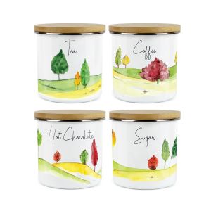 Purely Home Kitchen Landscapes Storage Canister Set