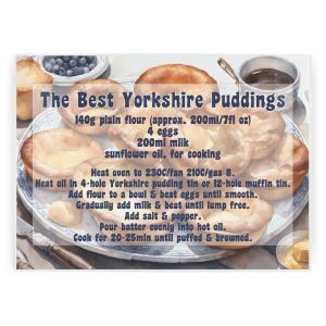 Purely Home Large Rectangular Textured Glass Chopping Board - Best Yorkshire Puddings