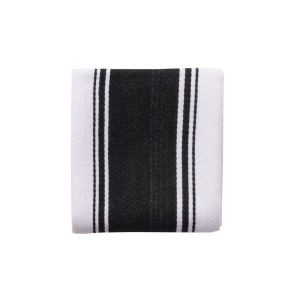 Dexam Love Colour Striped Tea Towel - True Black