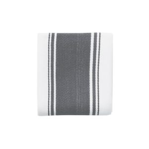Dexam Love Colour Striped Tea Towel - Slate Grey