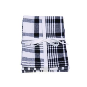Dexam Love Colour Set of 3 Extra Large Tea Towels - True Black