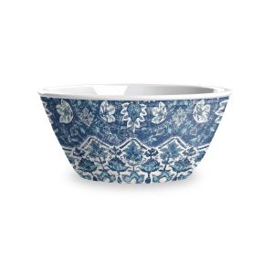 Atlantic Blue Melamine Low Bowls