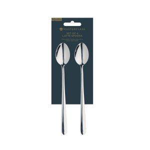 MasterClass Stainless Steel Latte Spoons - Set of 4