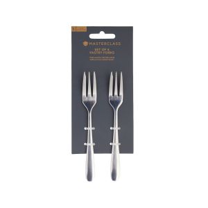 MasterClass Stainless Steel Pastry Forks - Set of 4