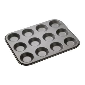 MasterClass Non-Stick Shallow Baking Pan - 12 Hole