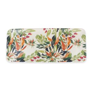 Mediterranean Garden Melamine Rectangular Serving Tray