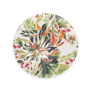 side plate made from melamine with floral pattern