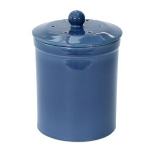 Melbury Ceramic Compost Caddy - Dark Blue