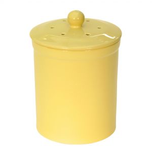 Melbury Ceramic Compost Caddy - Yellow