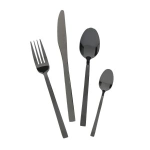 Mikasa Diseno Black Cutlery Set - 16 Piece