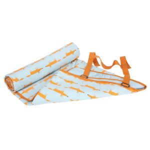 Scion Mr Fox Blue Picnic Blanket