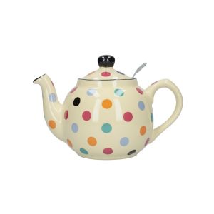 London Pottery Traditional Farmhouse Filter Teapot - Multi Spot - 2 cup