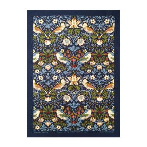 Le Chateau William Morris Strawberry Thief Tea Towel - Navy