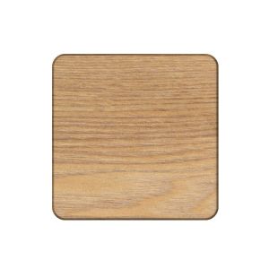 Creative Tops Natural Oak Veneer Brown Coasters - Set of 4